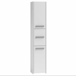 Sortie 👏 Hucoco VERONA - Colonne de salle de bain 30x30x170 - Meuble de rangement salle de bain - Armoire Toilette - blanc 🎉