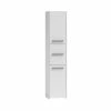 Promo 🧨 Hucoco VERONA - Colonne armoire de salle de bain 30x40x170 - Meuble salle de bain - Rangement salle de bain - blanc 🎉