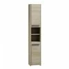 Meilleure vente 🎁 Hucoco PISA - Colonne armoire salle de bain - 30x30x170 cm - Meuble salle de bain - Rangement salle de bain - sonoma ⌛