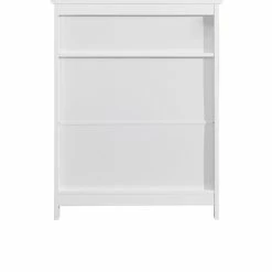 Sortie 👏 Mobili Rebecca Rebecca Mobili Armoire de salle de bains avec 2 portes et étagère en bois blanc au design moderne 🎁 -Métal Soldes 8052787046391 7