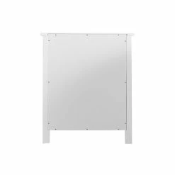 Meilleur prix 🛒 Mobili Rebecca Rebecca Mobili Armoire de salle de bains moderne à 2 portes et 2 étagères, en bois blanc, peu encombrante 💯 -Métal Soldes 8052787046421 6
