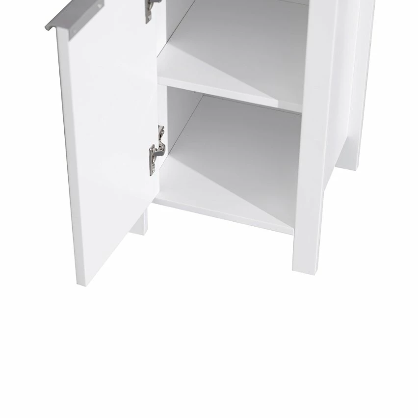 Vente flash ⭐ Mobili Rebecca Rebecca Mobili Armoire de salle de bains à portes en bois blanc, peu encombrante 🥰 5 Vente flash ⭐ Mobili Rebecca Rebecca Mobili Armoire de salle de bains à portes en bois blanc, peu encombrante 🥰 – Image 5