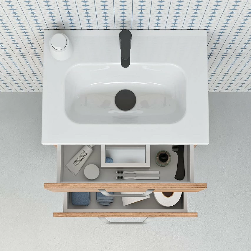 Bon marché ✨ Amizuva Set HONE H.50 x L.50 x P.35, effet noyer sablé 👏 5 Bon marché ✨ Amizuva Set HONE H.50 x L.50 x P.35, effet noyer sablé 👏 – Image 5