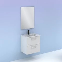 Sortie 💯 Amizuva Set HONE H.50 x L.50 x P.35, effet blanc brillant 🔔 -Métal Soldes 8414623396563 5