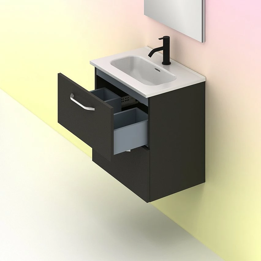 Vente flash 💯 Amizuva Set HONE H.50 x L.50 x P.35, effet Anthracite Brillant 👏 7 Vente flash 💯 Amizuva Set HONE H.50 x L.50 x P.35, effet Anthracite Brillant 👏 – Image 7