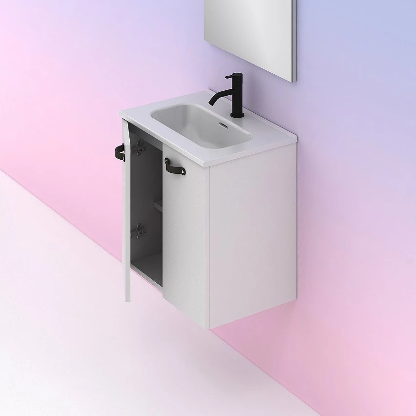 Tout neuf 🤩 Amizuva Set ANEKO H.50 x L.50 x P.35, effet blanc brillant ❤️ 5 Tout neuf 🤩 Amizuva Set ANEKO H.50 x L.50 x P.35, effet blanc brillant ❤️ – Image 5