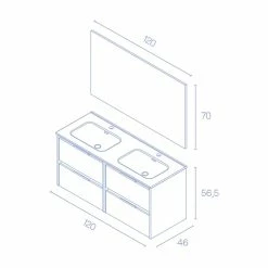 Grosses soldes 🔔 Amizuva Meuble double vasque SUKI avec quatre tiroirs H.56,5 x L.120 x P.46 , effet noyer sablé | Il comprend la vasque en céramique 👍 10 Grosses soldes 🔔 Amizuva Meuble double vasque SUKI avec quatre tiroirs H.56,5 x L.120 x P.46 , effet noyer sablé | Il comprend la vasque en céramique 👍 -Métal Soldes 8414623500458 5 2