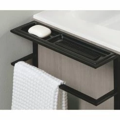 Meilleur prix ✨ Amizuva Ensemble de meuble, vasque et miroir KEIKO avec deux tiroirs H.56,5 x L.100 x P.46 , effet Gris sablé 🎉 9 Meilleur prix ✨ Amizuva Ensemble de meuble, vasque et miroir KEIKO avec deux tiroirs H.56,5 x L.100 x P.46 , effet Gris sablé 🎉 -Métal Soldes 8414623501653 4 3