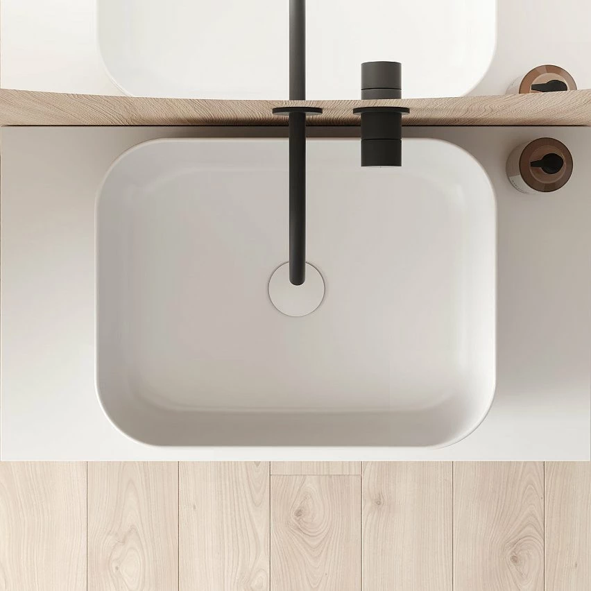 Vente flash ✨ Amizuva Meuble simple vasque NARA TOP avec un tiroir et un niche H.56,5 x L.80 x P.46 , effet Blanco Mate/ Chêne sablé | Il comprend la vasque en céramique 🥰 5 Vente flash ✨ Amizuva Meuble simple vasque NARA TOP avec un tiroir et un niche H.56,5 x L.80 x P.46 , effet Blanco Mate/ Chêne sablé | Il comprend la vasque en céramique 🥰 – Image 5