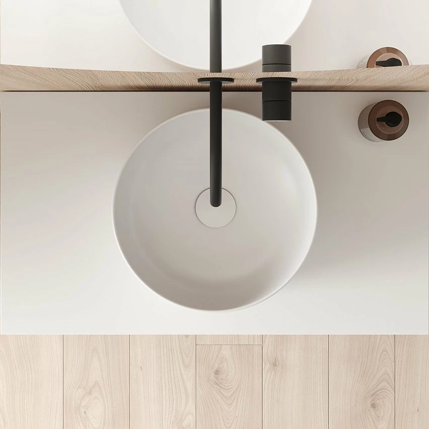 Nouveau 😉 Amizuva Meuble simple vasque YOKO TOP avec un tiroir et un niche H.56,5 x L.80 x P.46 , effet blanc brillant | Il comprend la vasque en céramique 🔔 6 Nouveau 😉 Amizuva Meuble simple vasque YOKO TOP avec un tiroir et un niche H.56,5 x L.80 x P.46 , effet blanc brillant | Il comprend la vasque en céramique 🔔 – Image 6