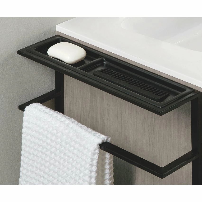 Grosses soldes 🔥 Amizuva Ensemble de meuble, vasque et miroir KEIKO avec quatre tiroirs H.56,5 x L.120 x P.46 , effet blanc brillant 🛒 2 Grosses soldes 🔥 Amizuva Ensemble de meuble, vasque et miroir KEIKO avec quatre tiroirs H.56,5 x L.120 x P.46 , effet blanc brillant 🛒 – Image 2