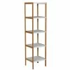 Top 10 😍 MSV Etagère Meuble de rangement 5 Niveaux Bambou & MDF Blanc 😍