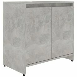 Métal Soldes 23 Meilleur prix 🎁 vidaXL Armoire de salle de bain Gris béton 60x33x61 cm Aggloméré ⭐